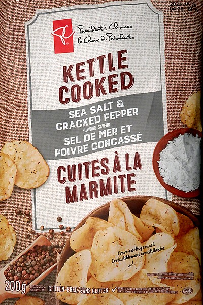 Picture of President's Choice Kettle Cooked Sea Salt & Cracked Pepper